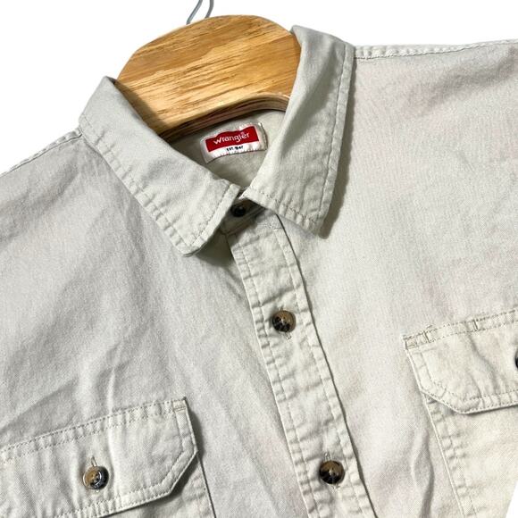 Tan Wrangler Button Down Shirt - Size 2XL - Picture 1 of 6